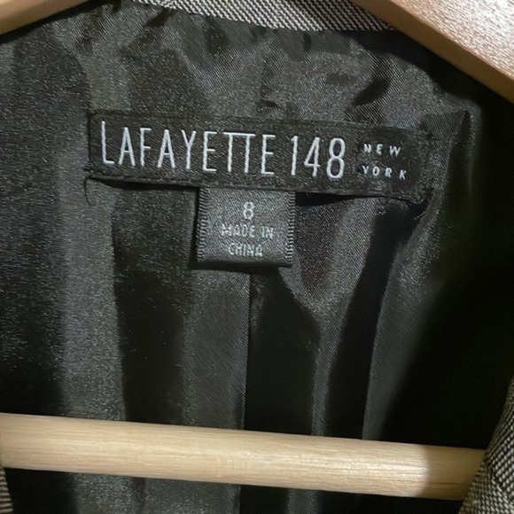 Lafayette 148 Wool Blazer Gray 8 - Picture 5 of 7